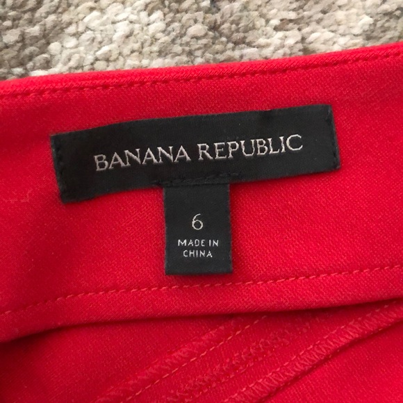 Banana republic red fit & flare dress - Picture 5 of 5
